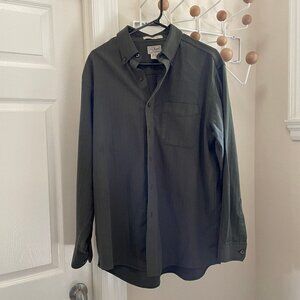 L.l Bean Traditional Fit - Green Button Down - Large